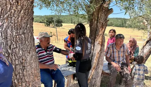 Yangın Bölgesinde Tedbirler Sürüyor: Sağlık ekipleri sahada tam kapasite görev yapıyor